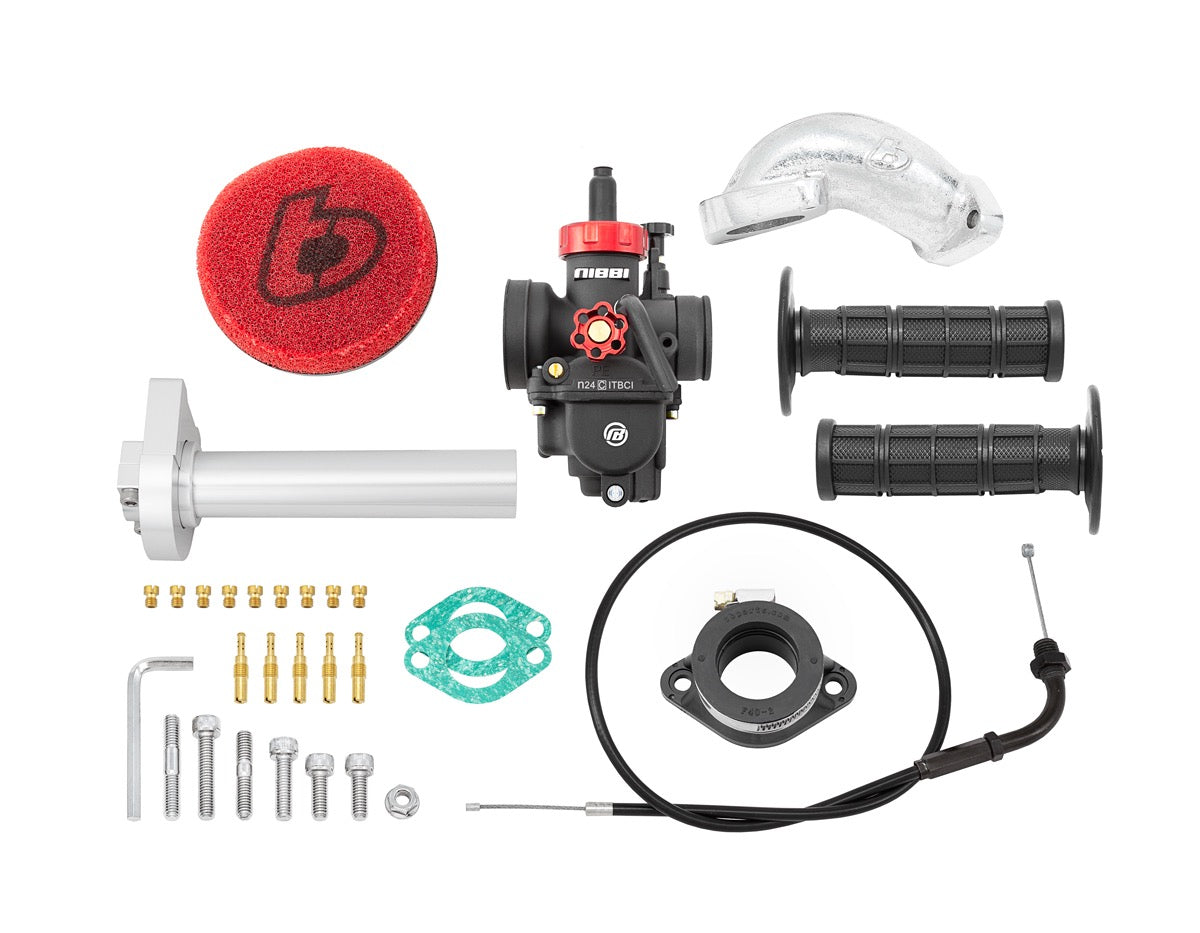 TB Parts Carb & Throttle Kit - Nibbi PE24mm - Stock Head KLX110
